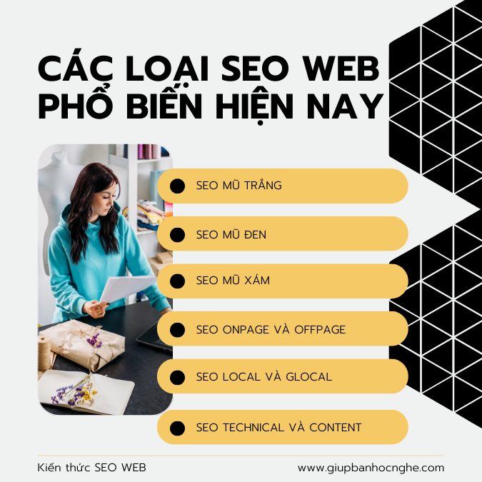 Tìm hiểu về các loại SEO Website phổ biến nhất hiện nay.