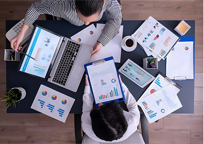 Biểu đồ thể hiện sự gia tăng doanh số sau khi tham gia khóa học Marketing Online