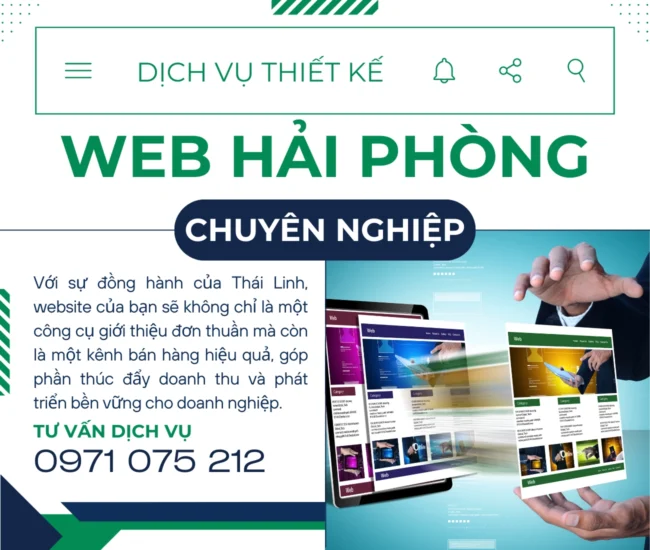 Dịch vụ thiết kế website chuyên nghiệp tại Hải Phòng